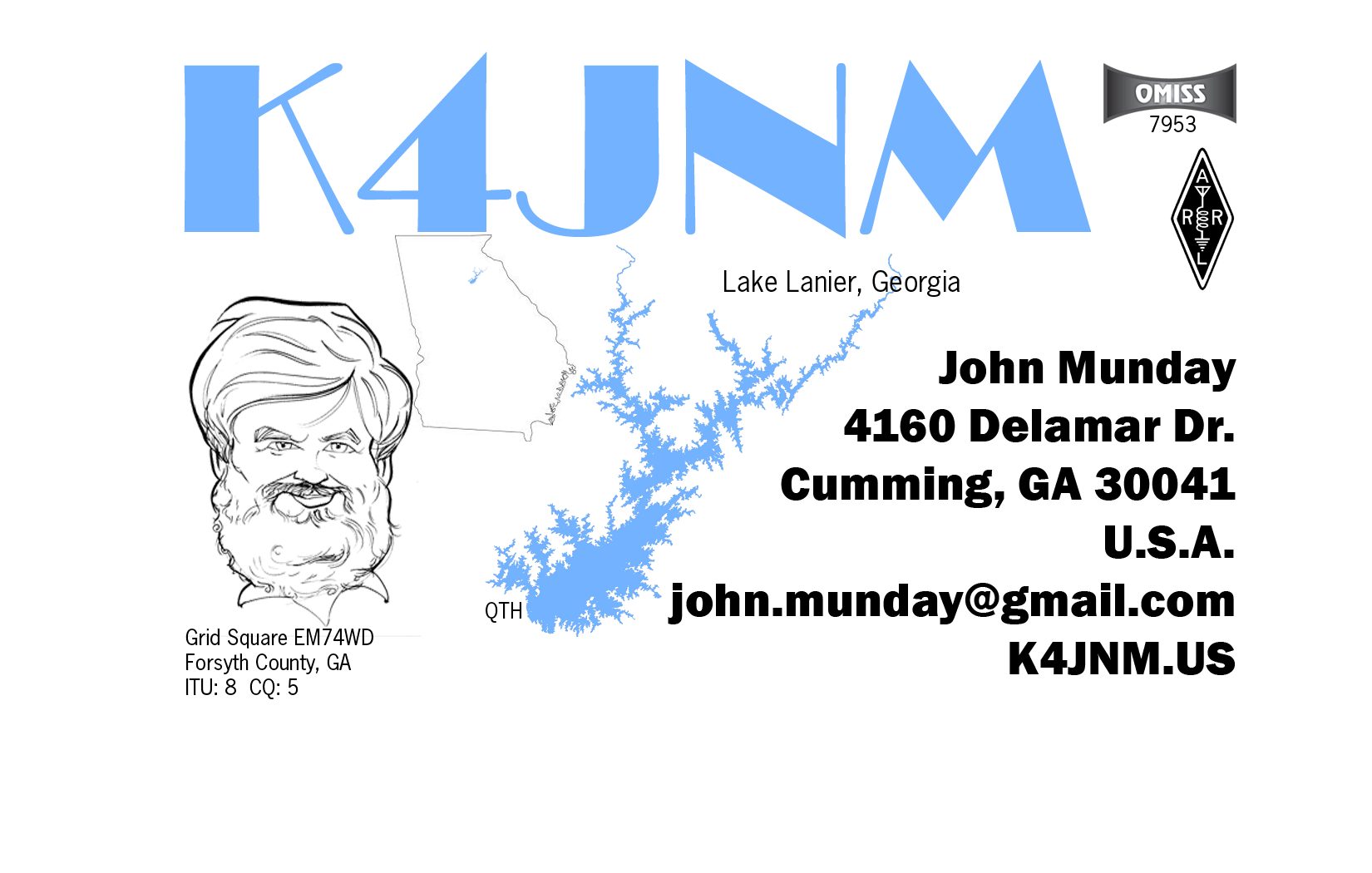K4JNM QSL Card